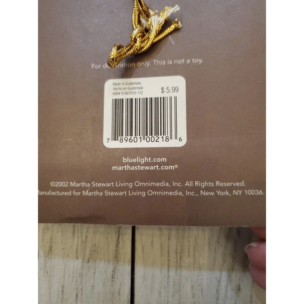 Martha Stewart Everyday Christmas Golden Luster Tie Bows 12-Pack Vintage 2002